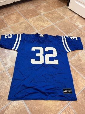 VTG Edgerrin James Puma Jersey Indianapolis Colts #32 NYLON blue large